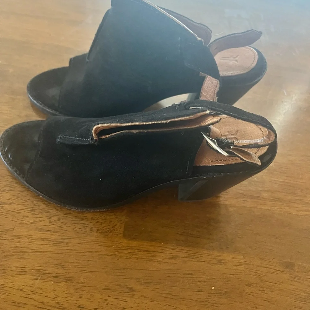 Frye Black Women's Suede Shoes - Picture 4 of 8